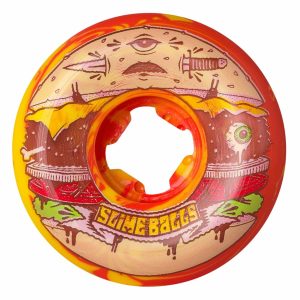 Slimeballs - 56mm Jeremy Fish Burger Speed Balls Red Yellow Swirl 99a