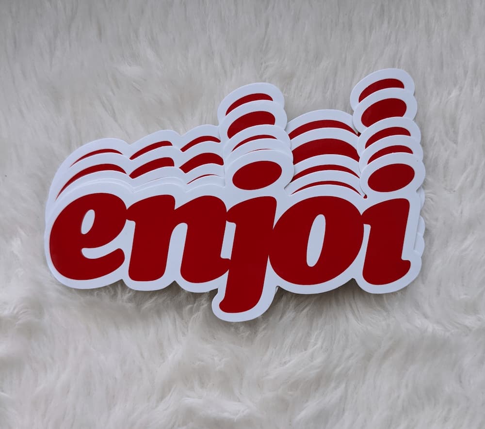Enjoi – 70’s Logo Sticker / Decal