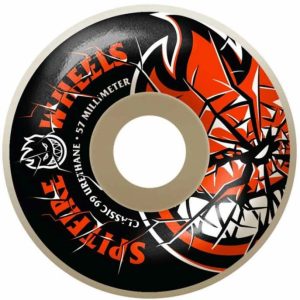 Spitfire Wheels - Shattered Bighead 57mm White/Red