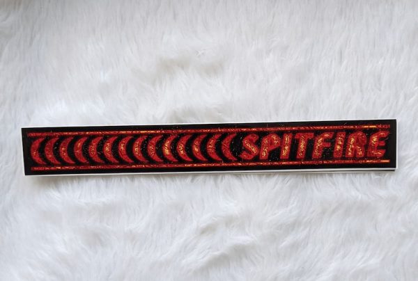 Spitfire - Embers Barred MED Sticker