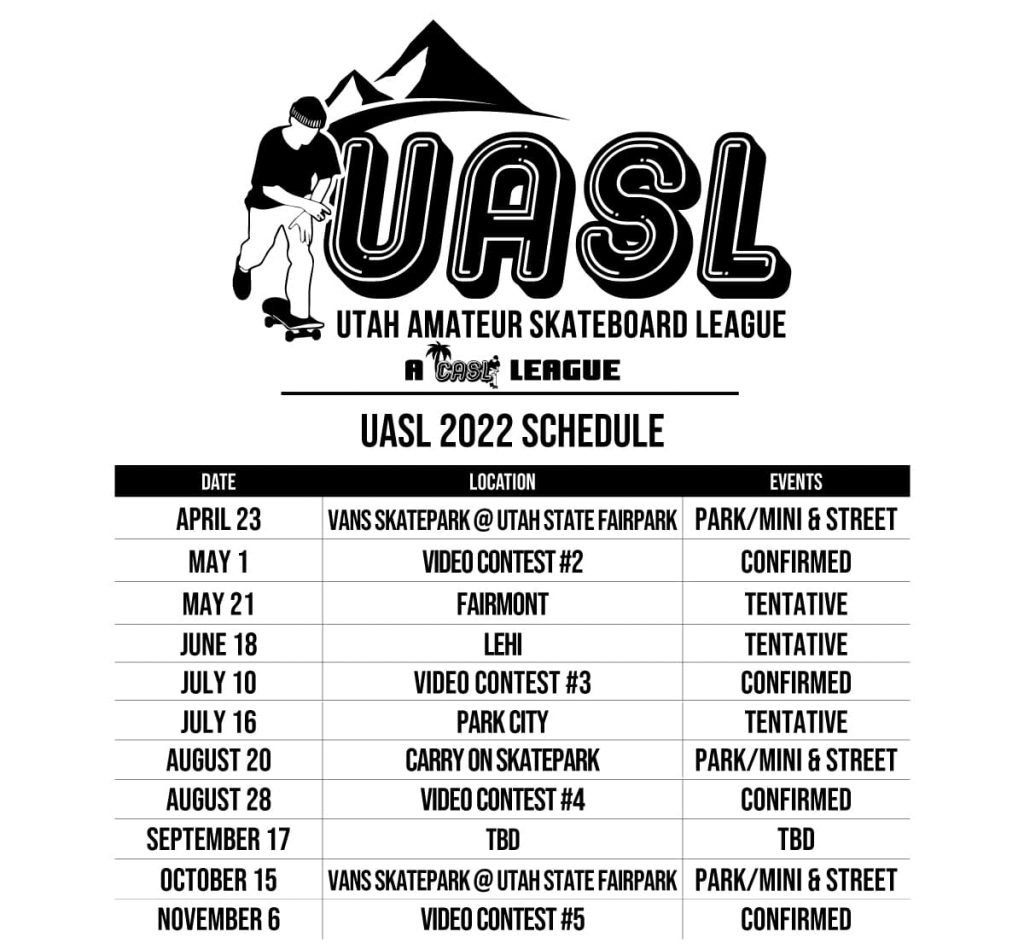 UASL - Utah Amateur Skateboard League Info