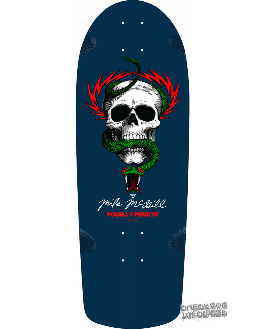 Powell Peralta – McGill Skull and Snake Skateboard Deck Blue