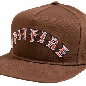 Spitfire Old English Embroidered Arch Hat - Brown