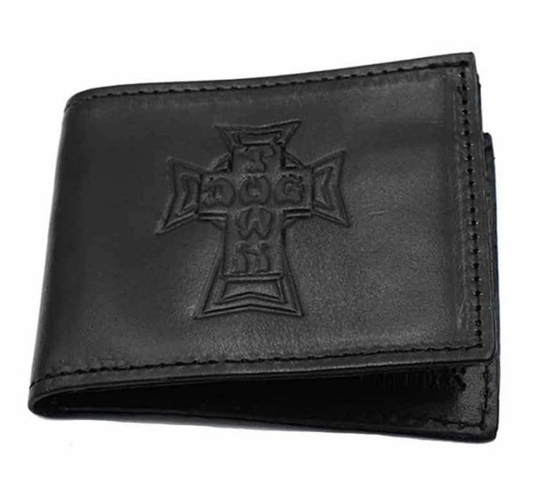 Dogtown Skateboards Leather Billfold Wallet – Black