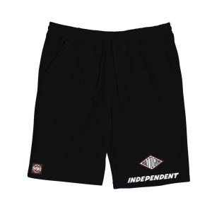 Independent - Built To Grind Shear Sweat Shorts - Black. The BTG Shear men's fleece sweat short features elastic and drawcord waist.