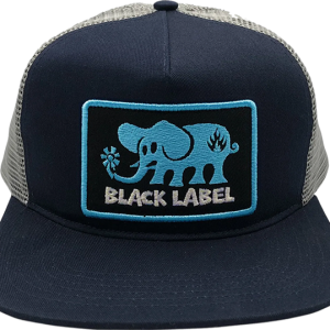 Black Label Elephant Mesh Hat – Navy