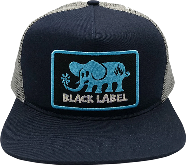 Black Label Elephant Mesh Hat – Navy