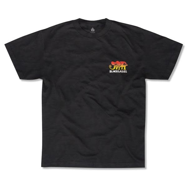 Black Label – Elephant Fade T-Shirt Black