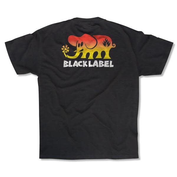 Black Label – Elephant Fade T-Shirt Black