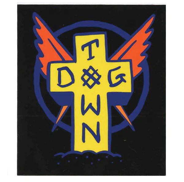 Dogtown Skateboards – Scratch Cross Black Sticker