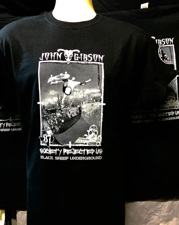 Black Sheep Underground - John Gibson Pro Black T-shirt