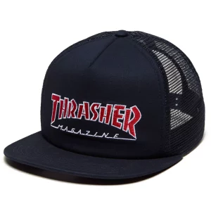 Thrasher Mag – Outlined Logo Mesh Hat Navy