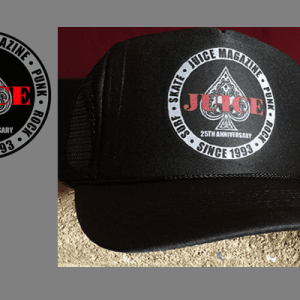 Juice Magazine – 25 Year Silver Aces Trucker Hat Black