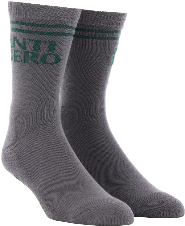Antihero - If Found Crew Socks Charcoal/Green