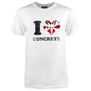 Bones Wheels - I Love Concrete T-Shirt Large White
