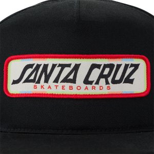 Santa Cruz – Sun Down Ray Strip Mesh Trucker Hat Black