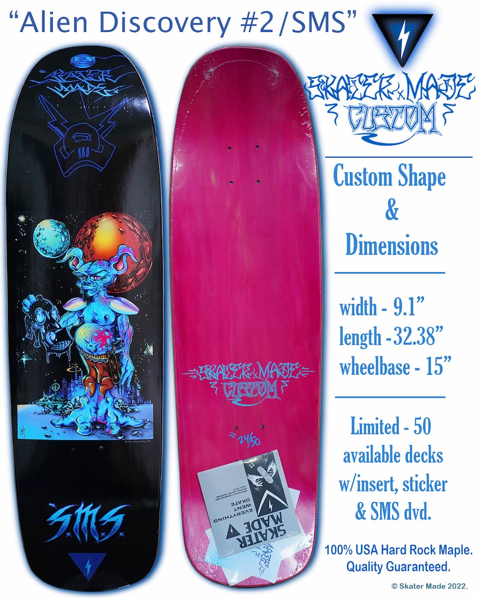 Skater Made – Alien Discovery 9.1” Custom Limited Deck