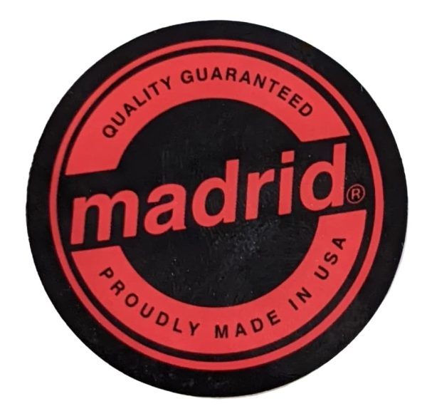Madrid Skateboards - 2 inch Round Logo Black