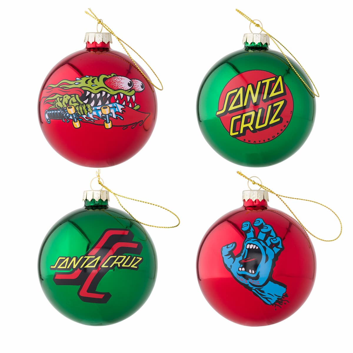 Santa Cruz – Classics Christmas Skateboard Ornament Set