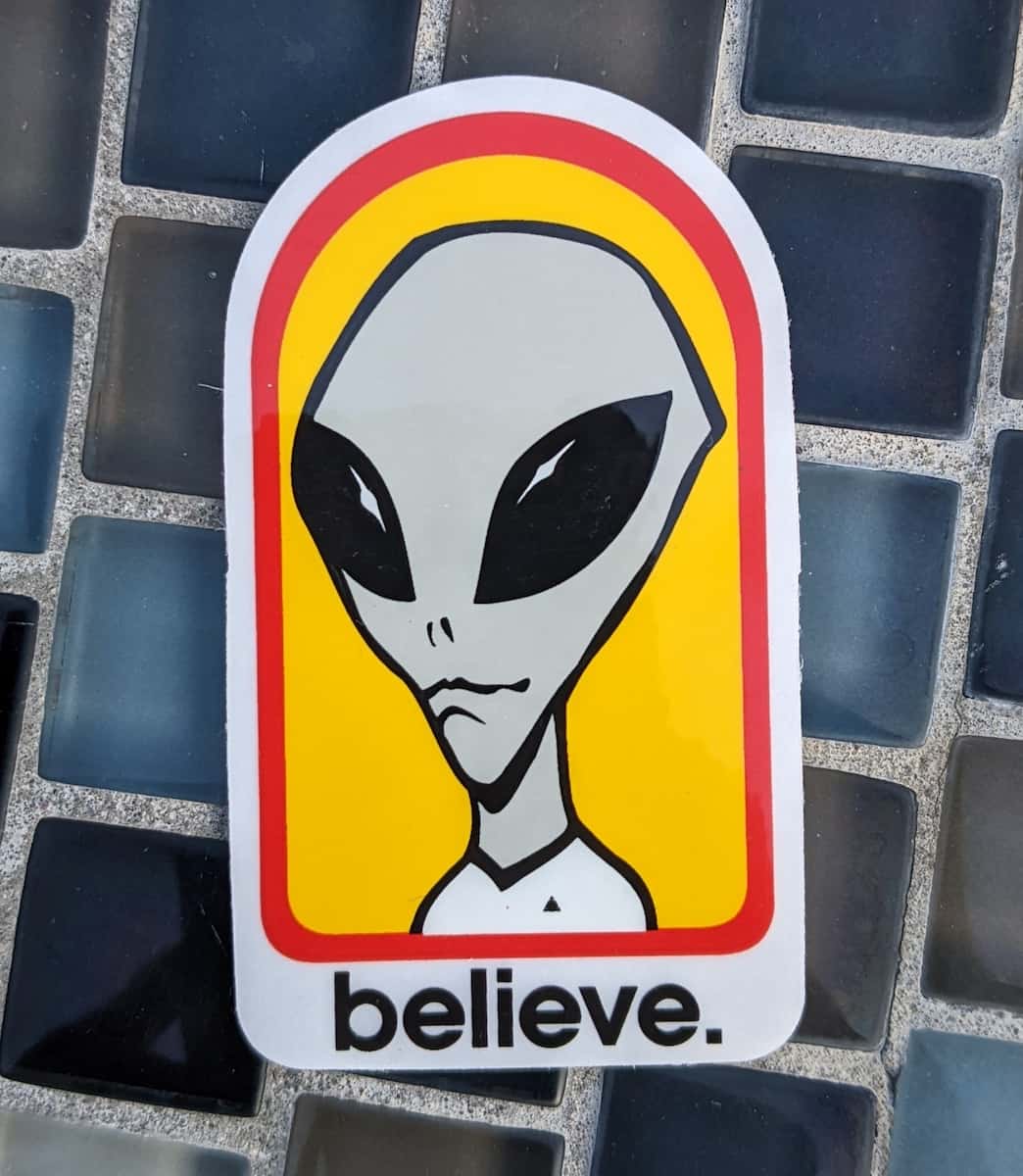 Alien Workshop – Believe Sticker/Decal