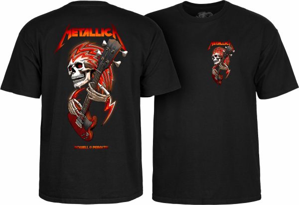 Powell Peralta - OG Metallica Collab T-shirt - Black. Original artwork created for Metallica by Vernon Courtlandt Johnson ©2022
