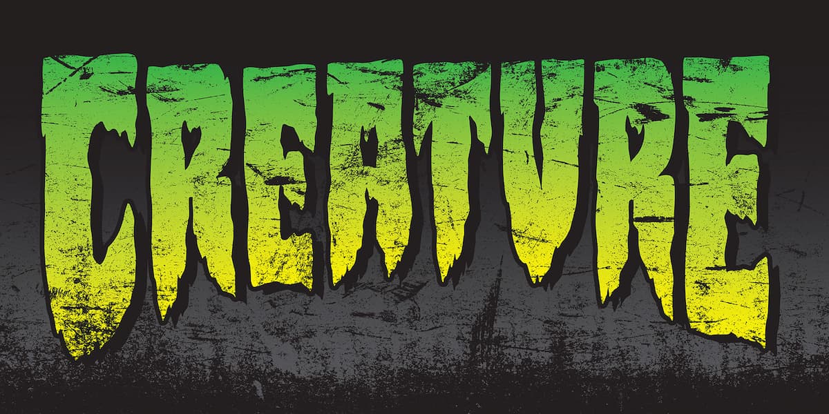 Creature – Logo Banner Vinyl 60 inches wide –  60″ x 30″