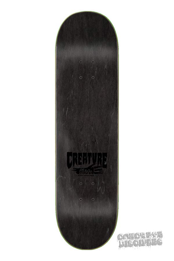 Creature Skateboards – Logo Stumps Deck 8.0 offering shorter wheelbase on a standard width. Wheelbase 14.1 in
