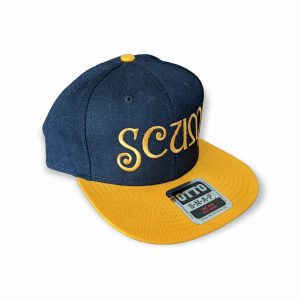 Scum Skates Premium Snapback Hat Yellow/Black/Yellow