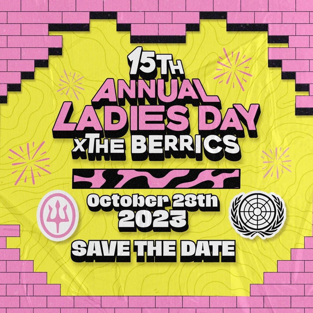 15th Annual Ladies Day at the Berrics Oct. 28, 2023 info