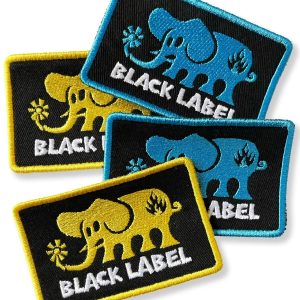 Black Label – Elephant Logo Patch Embroidered