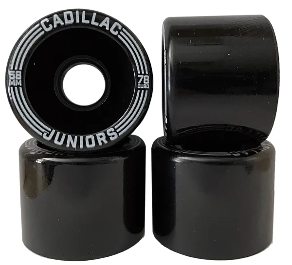 Cadillac - Juniors 58MM/78A Black Skateboard Wheels