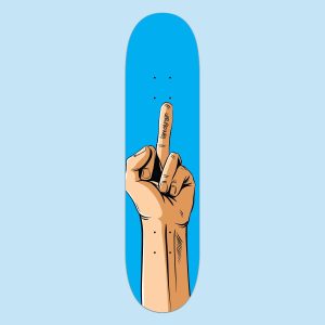 Lamebrain Skateboards – FINGERBOARD deck 8.5