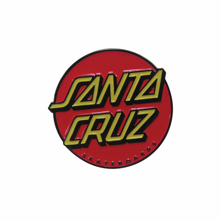Santa Cruz Classic Dot Lapel Pin Red