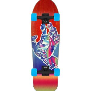 Santa Cruz – Iridescent Hand 9.7in Shaped Cruiser Skateboard