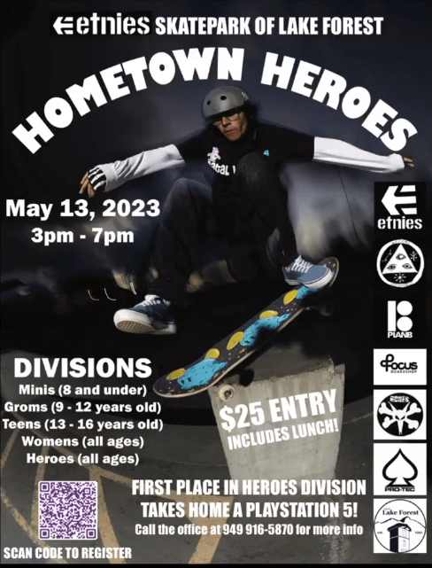 Hometown Heroes @ etnies Skatepark Info 2023