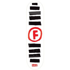 Foundation – Doodle Stripe White Deck Width – 8.50 Length – 32.38 Wheelbase – 14.50