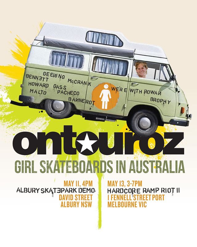 Girl Skateboards Touring Australia in May