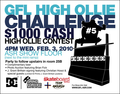 Grind for Life - DC High Ollie Challenge Feb. 3rd 2010