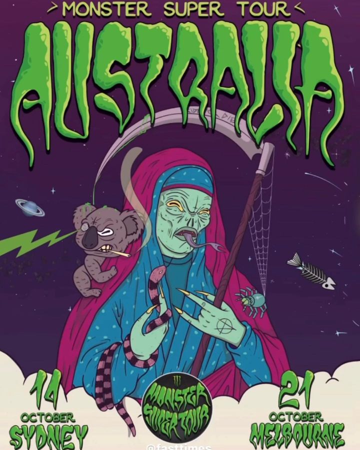 Monster Super Tour - Australia Info, Lizzie Armanto, Kieran Wooley, Ishod Wair, Nyjah Huston