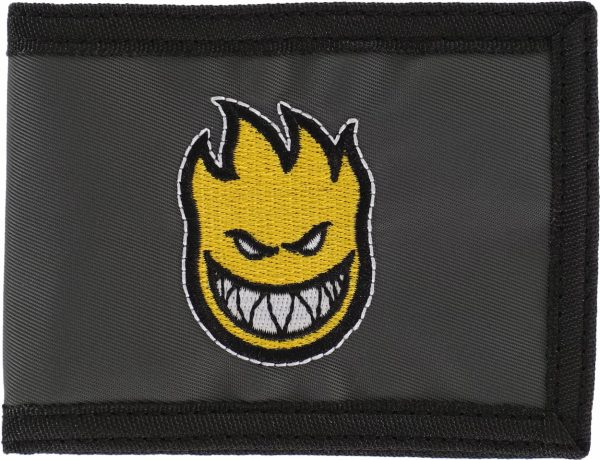 Spitfire - Bighead bi-fold wallet Charcoal/Yellow