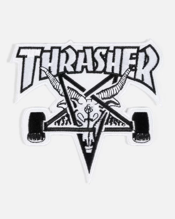 Thrasher Magazine - Skategoat Patch White/Black