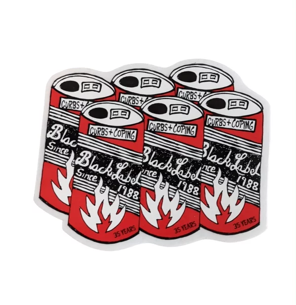 Black Label - 35 Years Beer 6-pack Sticker