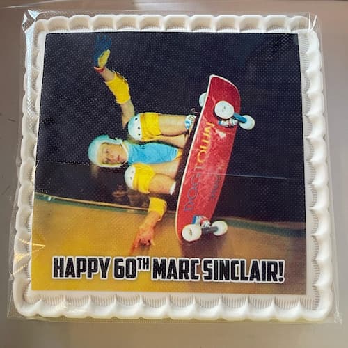 Mike Sinclairs 60th birthday cake