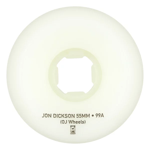OJ Wheels - Jon Dickson Hi-Fi Original White Hardline 99a 55mm