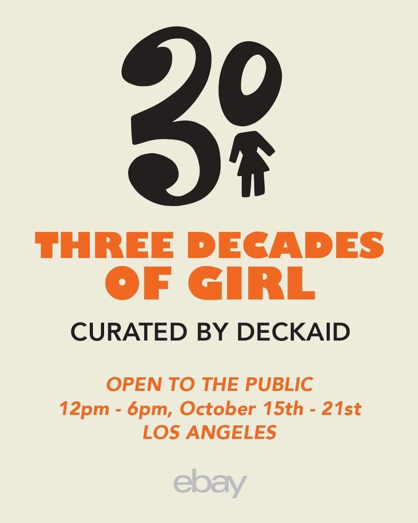 Three Decades of Girl exhibit info and flyer