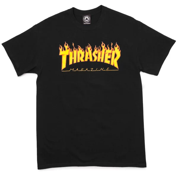 Thrasher Skateboard Magazine Flame Logo T-shirt