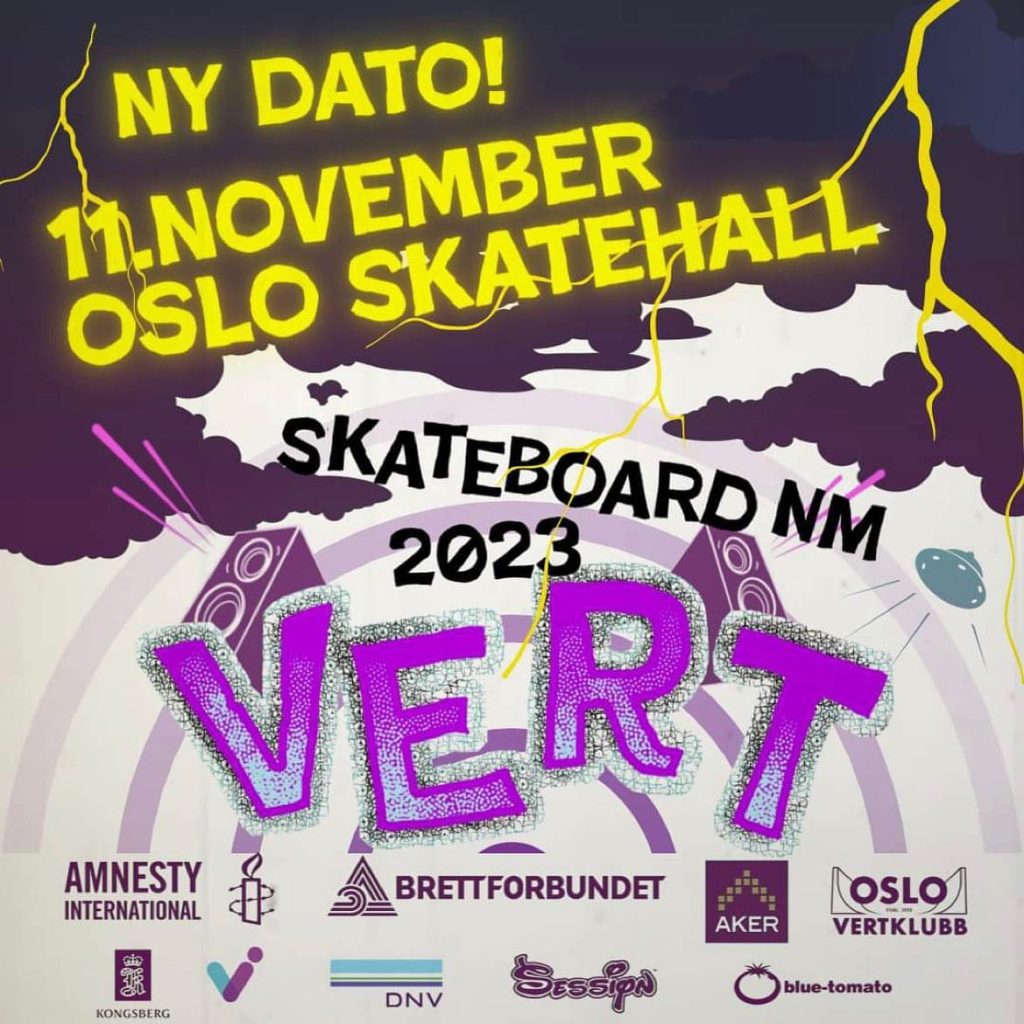 Vert Ramp Skateboard Contest Oslo Norway - November 11 2023