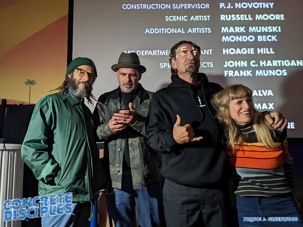 Thanks given to Tony Alva, Robert Rusler,Eddie Reategui, and Catherine Hardwicke who were all involved in making the movie. 