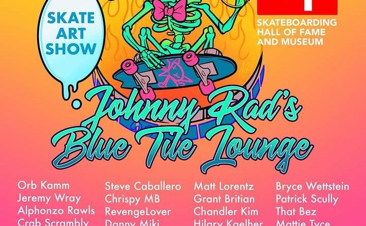 Johnny Rad's Blue Tile Lounge Art Show at the SHOF February 3rd