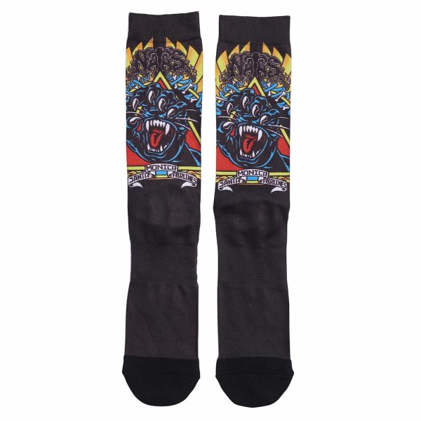 Santa Cruz - Natas Screaming Panther Dress Socks Mens 9-11